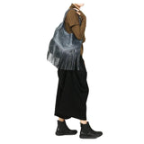 Cowhide Leather Fringe Hobo Bag Women Handbag Tassel Shoulder Bag