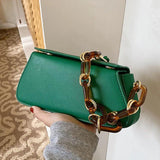 Retro Underarm Bag Women's Acrylic Chain Square Shoulder Messenger Bag