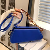 Retro Underarm Bag Women's Acrylic Chain Square Shoulder Messenger Bag
