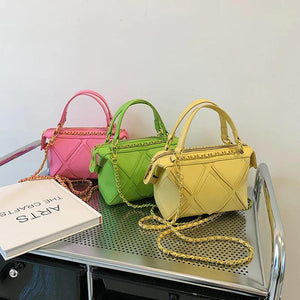 Mini Chain Crossbody Bags for Women PU Leather Handbags and Purses Shoulder Bag