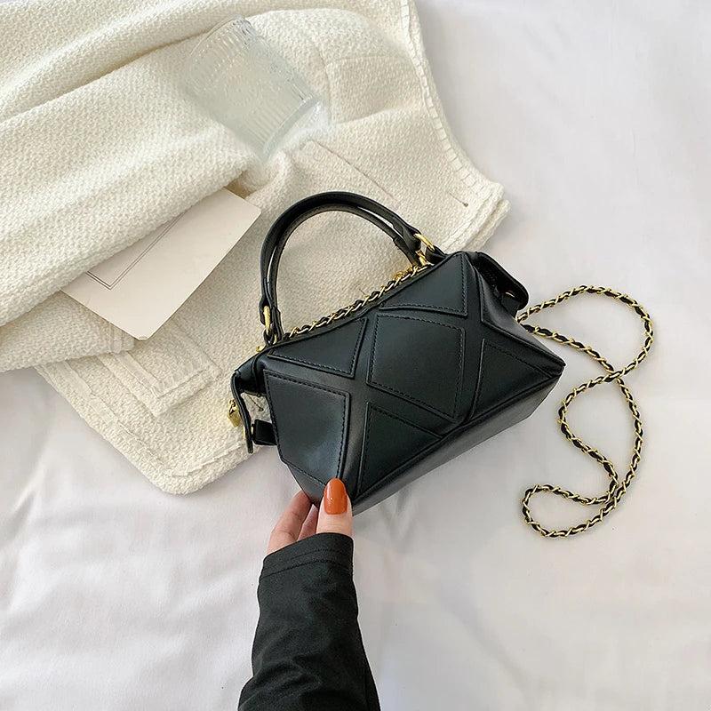 Mini Chain Crossbody Bags for Women PU Leather Handbags and Purses Shoulder Bag