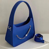 Solid Beading Top Handle Crossbody Shoulder Bag for Women