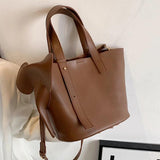 Elephant Tote Bag Women Handbag Soft Pu Leather Shoulder Crossbody Bags