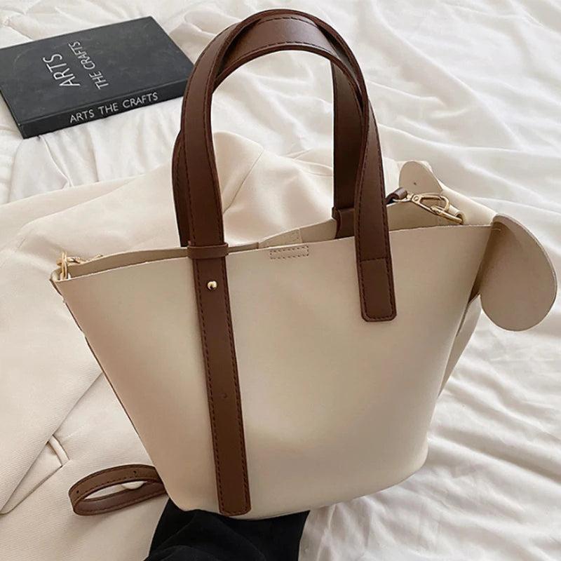 Elephant Tote Bag Women Handbag Soft Pu Leather Shoulder Crossbody Bags