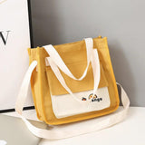 Canvas Women Shoulder Bag Japanese Harajuku Student Crossbody School Bag