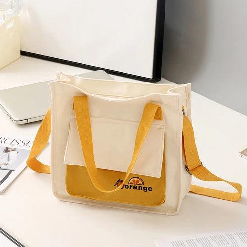Canvas Women Shoulder Bag Japanese Harajuku Student Crossbody School Bag