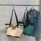 Casual Canvas Tote Bags For Women Large Capacity Shoulder Bag Big Handbags