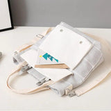 Plaid Shoulder Bag Canvas Crossbody Harajuku Messenger Handbag