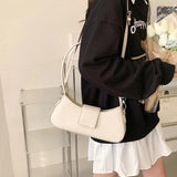 PU Leather Underarm Shoulder Bag Women Handbag Crossbody Side Bags