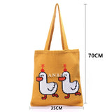 Women's Cartoon Crochet Handbag Tote Large Capacity