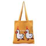 Women's Cartoon Crochet Handbag Tote Large Capacity
