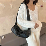 Soft Leather Crossbody Bag for Women Winter Handbags Barrel Bags