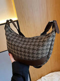 Canvas Crossbody Bag for Women Underarm Handbag