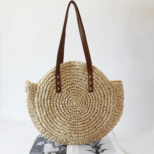 Bohemia Woman Straw Shoulder Bags Large Capacity Tote Bag