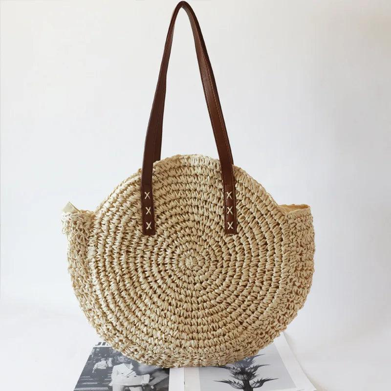 Bohemia Woman Straw Shoulder Bags Large Capacity Tote Bag