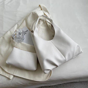 Women Shoulder Bag Large Capacity Solid Female Handbag