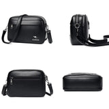 Split Leather Women Shoulder Bag Solid Handbag Mobile Phone Purse