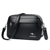 Split Leather Women Shoulder Bag Solid Handbag Mobile Phone Purse