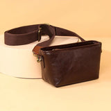 Women's Leather Messenger Bag Tote Handbag