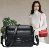 Split Leather Shoulder Bag Women Ladies Crossody