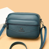Split Leather Shoulder Bag Women Ladies Crossody