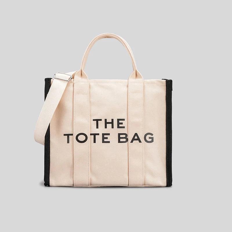 Letter Graffiti Tote Canvas Handbag Shoulder Crossbody Bag