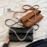 Chain Shoulder Bags for Woman Soft Handbags Totes