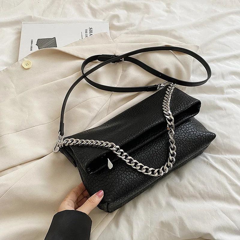 Chain Shoulder Bags for Woman Soft Handbags Totes