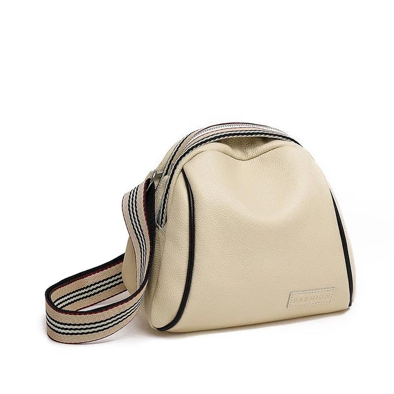 Cowhide Women Bags Handbag Leather Waist Bag Lady Tote Crossbody Shoulder Bag