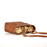 Women's Hollow Crossbody Bag, Spring Leather Handbag