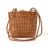 Women's Hollow Crossbody Bag, Spring Leather Handbag