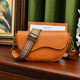 Leather Women's Tote Bag Shoulder Saddle Bags