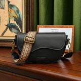 Leather Women's Tote Bag Shoulder Saddle Bags