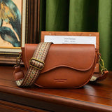 Leather Women's Tote Bag Shoulder Saddle Bags
