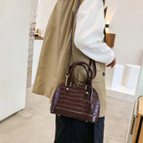 Stone Pattern Shell Bag High-capacity Women Handbag Shoulder Bag