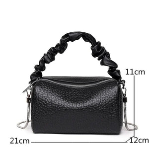 Cow Leather Chain Women Shoulder Crossbody Bags Ladies Tote Sac Handbags