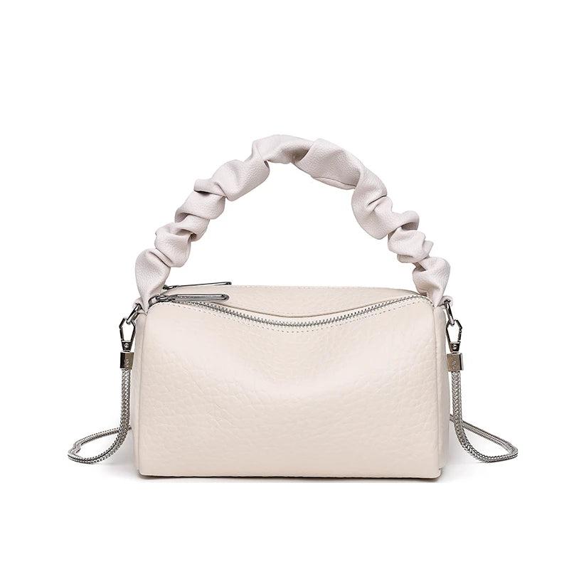 Cow Leather Chain Women Shoulder Crossbody Bags Ladies Tote Sac Handbags