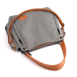 Cross-Slung Canvas Shoulder Bag for Students and Ladies
