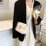 Small Flap Crossbody Bag Women PU Leather Shoulder Handbag Purses