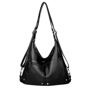 Soft Leather Handbag Vintage Shoulder Tote Shopper Bag Ladies Large