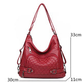 Soft Leather Crossbody Tote Bag for Women