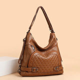 Soft Leather Crossbody Tote Bag for Women