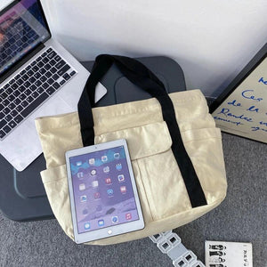 Large Capacity Shoulder Bag Women Canvas Tote Bag