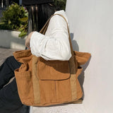 Large Capacity Shoulder Bag Women Canvas Tote Bag
