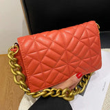 Green Chain Shoulder Bag Purses Handbag Armpit Bags