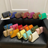 Green Chain Shoulder Bag Purses Handbag Armpit Bags