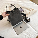 Diamond Women's Shoulder Bag Bucket Large Capacity Crossbody Bag Handbag