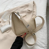 Soft Leather Shoulder Bag for Women Zip Crossbody