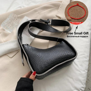 Soft Leather Shoulder Bag for Women Zip Crossbody