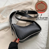 Soft Leather Shoulder Bag for Women Zip Crossbody
